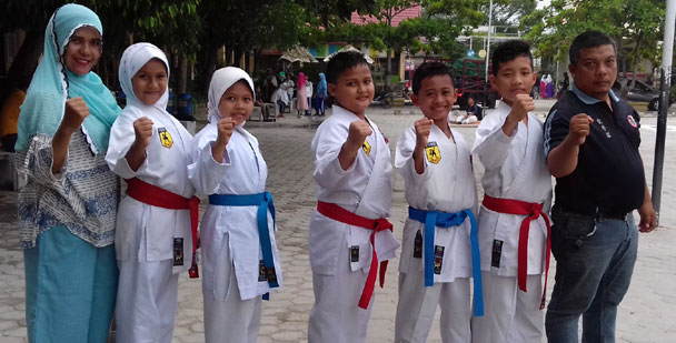 Empat Karateka SD Babussalam Beraksi di Seleksi O2SN 2017 Kecamatan Tampan