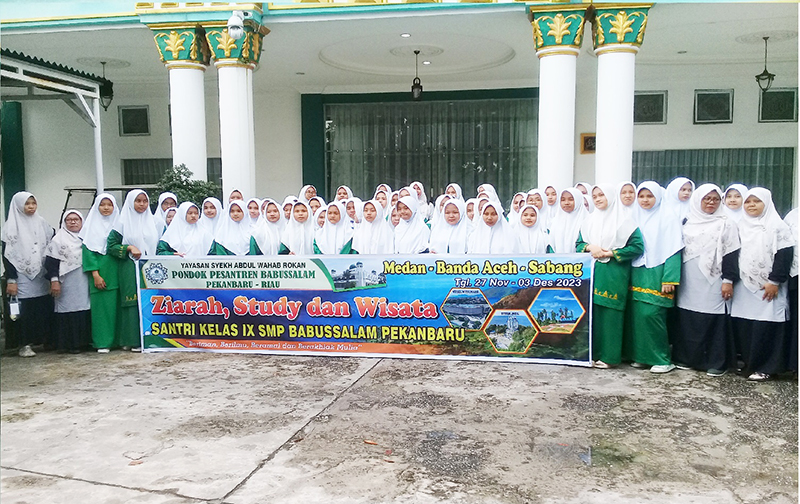 Pekan Ini, Agenda Santri Kelas IX SMP Babussalam Jelajahi Sumatera Utara dan Aceh