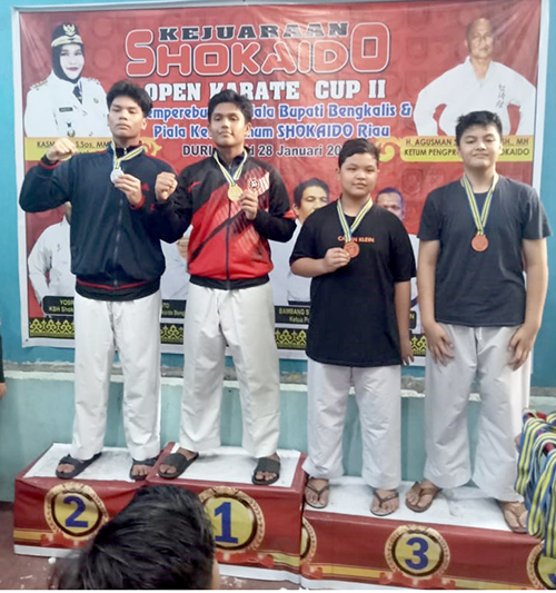 M Halim Sembiring Raih Medali Emas Pada Shokaido Open Karate Cup II