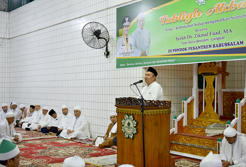 Pak Gubri: Selamat Datang di Riau, Mohon Didoakan, dan Siap Bantu Auditorium Babussalam