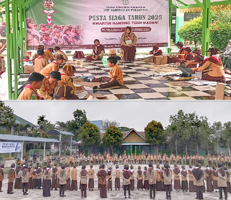 SMP Babussalam Sukses Jadi Tuan Rumah Pesta Siaga Pramuka 2025 di Kecamatan Tuah Madani