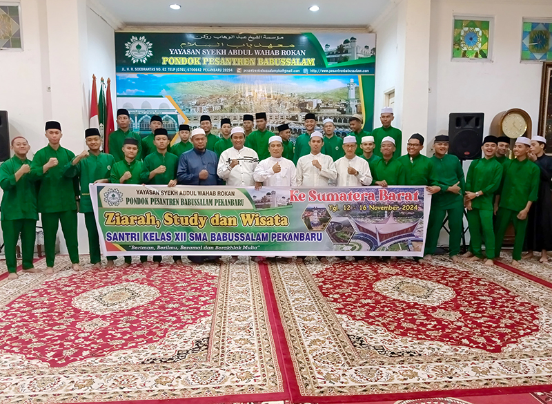 Santri Kelas XII SMA Babussalam Kembali Laksanakan Ziarah dan Studi Wisata ke Sumatera Barat