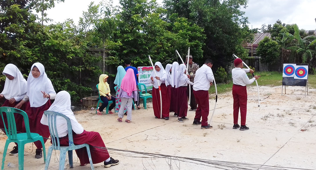 Mencoba Olahraga Sunnah Nabi di Sela Istirahat Gebyar Islamic Camp SMP Babussalam