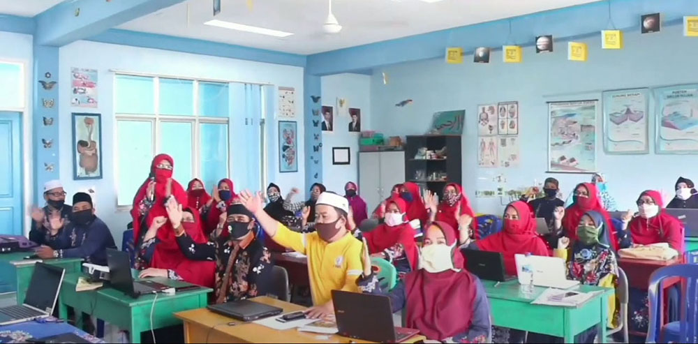 Di Tengah Pandemi, Guru SD Babussalam Menggelar Pelatihan Membuat Bahan Pelajaran Berbasis Video