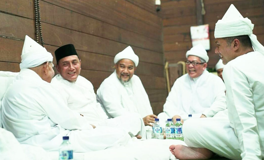 Hul Ke-94 Syekh Abdul Wahab Rokan, H Edy Rahmayadi Silaturahim dengan Syekh H Hasyim Al-Syarwani