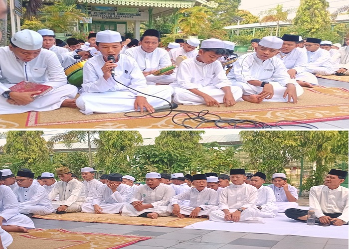 Santri SMP Babussalam Pekanbaru Mengawali Tahun Ajaran Baru dengan Jumat Mubarokah Perdana