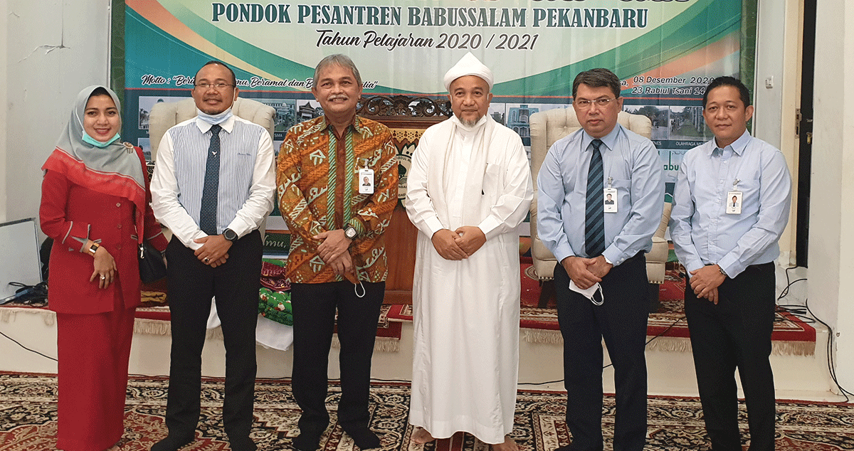 Pimpinan Bank Riau Kepri Silaturrahim Perdana ke Pondok Pesantren Babussalam Pekanbaru