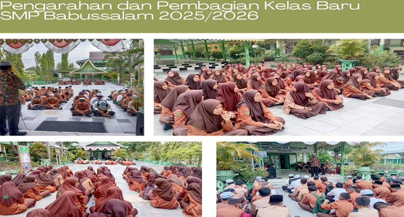Santri SMP Babussalam Resmi Naik Kelas, Mereka Pun Terima Pembagian Kelas Baru
