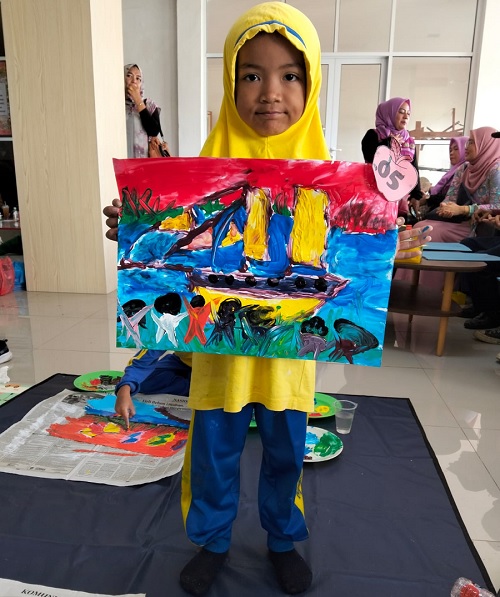  Selamat kepada Ananda Syila, Kembali Ukir Prestasi Juara Finger Painting