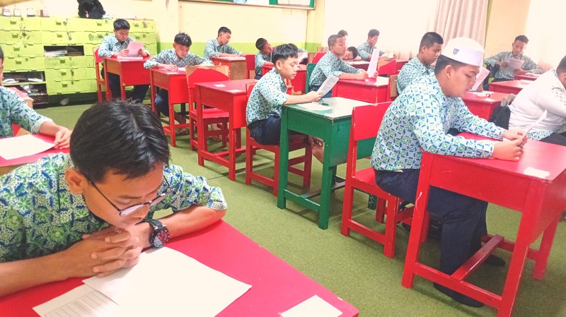 Alhamdulillah... Santri Kelas IX SMP Babussalam Sudah Selesai Ujian Semester Genap