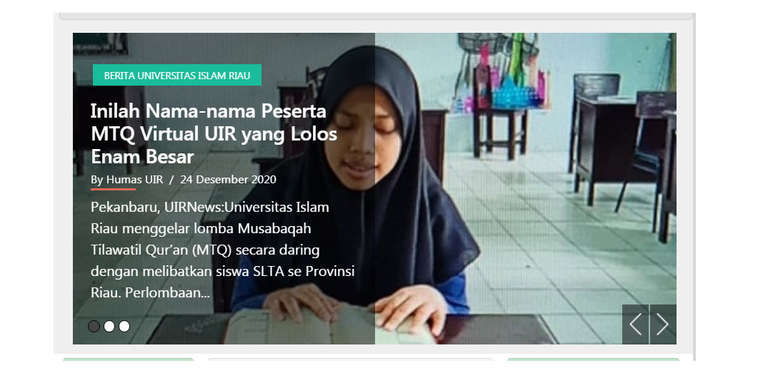 Lima Santri SMA Babussalam Lolos Ke Final MTQ Daring Se-Provinsi Riau Yang Ditaja UIR 