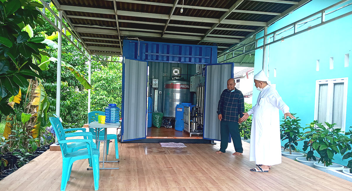 Pesantren Babussalam Punya Unit Pengolah Air Siap Minum, Bantuan dari BPPT RI 