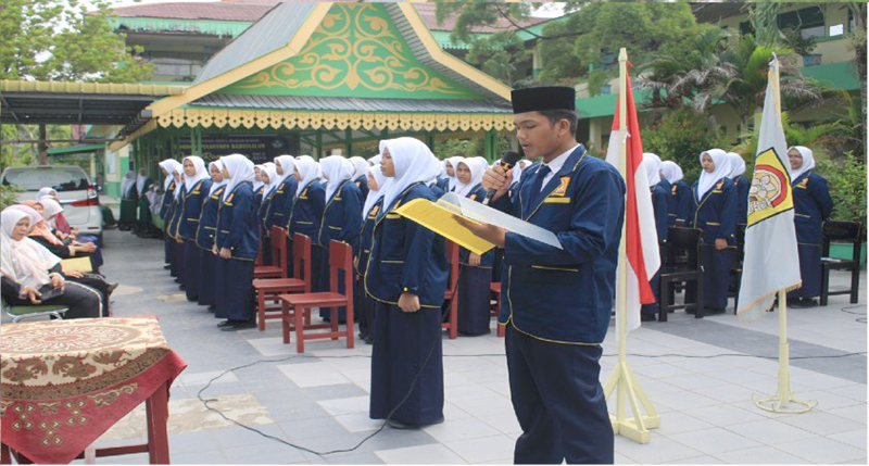 Pengurus OSIS SMP Babussalam Tahun Ajaran 2024-2025 Dilantik Dalam Suasana Khidmat Puasa Ramadhan